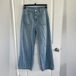 Etica Light Blue Flare & Wide Leg Jeans